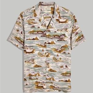 Madewell Coastal Print Casual Shirt